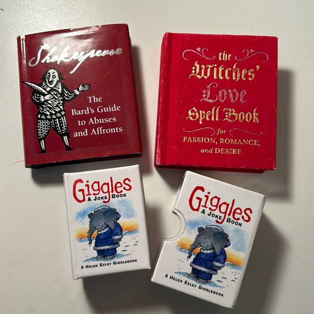 3 miniature books